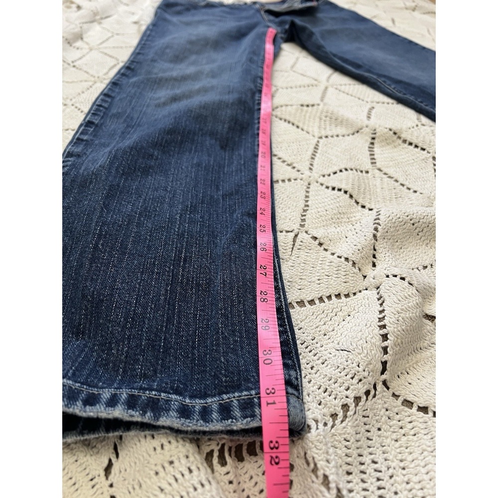 100 % Cotton Tommy Hilfiger Boyfriend Jeans Dark Wash Denim Size 4 USA Classic - Picture 5 of 9